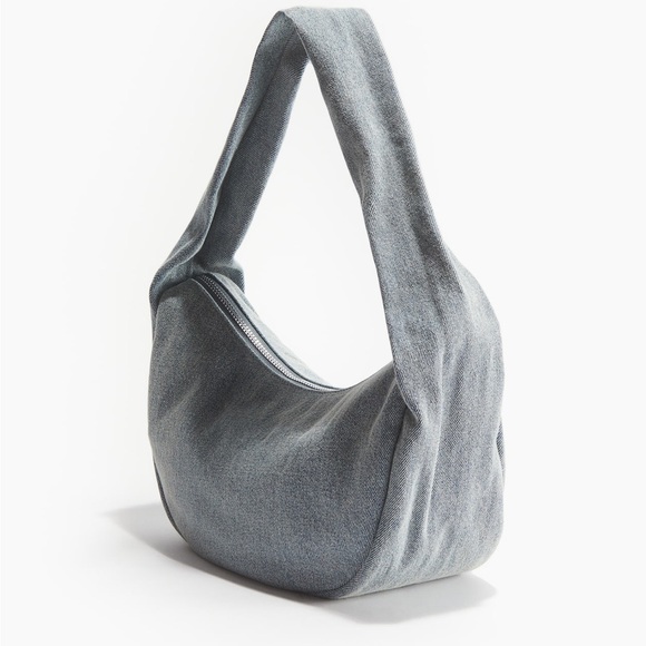 H&M Small Shoulder Bag in Light Blue Denim - Picture 2 of 5